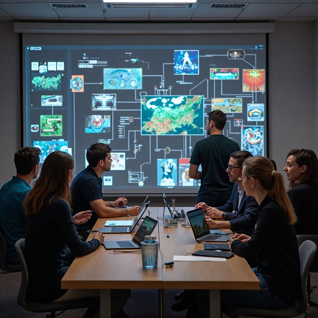 Team durante un workshop di innovazione